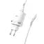 Мережевий зарядний пристрій Hoco 1USB C12Q 3 A White + USB Cable XiaomicroUSB - мініатюра 1