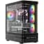 Корпус Modecom VOLCANO AQ200 ARGB MIDI FRONT LCD, 4x120 мм fans BLACK без БЖ ATX (MC-A-AQ200-4FA-B) - миниатюра 1