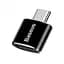Адаптер Baseus OTG USB A 2.0 to Type-C черный (CATOTG-A01) - миниатюра 2