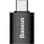 Перехідник Baseus Ingenuity Series Mini OTG Adaptor USB-C to USB-A Black (ZJJQ000001) [78667] - мініатюра 1
