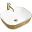 Умивальник Rea Floria gold/white накладний REA-U0027, Золотий - мініатюра 1