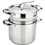 Пароварка для макарон Barazzoni My Pot 22 см 6 л серебристая (160049022) - миниатюра 1