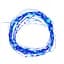 Світлодіодна гірлянда нитка крапля роси 4.5 м 50led батарейки Blue - мініатюра 1