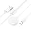 Кабель Borofone BQ22 2в1 USB to Lightning/iWatch Qi 1.2m белый - миниатюра 7