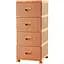 Комод Violet House 0357 Ротанг Beige 38x45x90 см (0357 Роттанг BEIGE 38*45*90 см) - мініатюра 1
