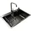 Комплект мойка+смеситель Romzha Arta U-650S Max BL(B) - миниатюра 3
