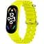 Силіконовий ремінець Ocean band Xiaomi Mi Band 5/6/7 Yellow - мініатюра 1