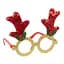 Очки новогодние "Оленьи рожки" Bambi 2519-SP(Red) размер 13 см - миниатюра 1