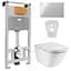 Комплект инсталляция 4 в 1 Volle Master Neo 201010 + унитаз Roca Gap Clean Rim A34H47C000 с сидением Soft Close, Белый - миниатюра 1