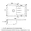 Каменная мойка Ventolux Stella Yellow Sand 765x485x200 мм - миниатюра 9