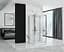 Душова кабіна Rea Rapid Swing 100x80 chrome пристінна REA-KPL-09121, Хром, Універсальна, прозорий, хром - мініатюра 5