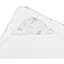 Уголок махровый Home Line Тедди 90x90 см белый с кофейно-желтым (188579) - миниатюра 2