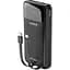 Батарея універсальна Dudao K15Pro 20000mAh PD/22.5W, QC, with built-in cables, Black (6977196682430) - мініатюра 1