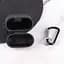 Силиконовый футляр с микрофиброй для наушников Airpods 1/2 Черный / Black - миниатюра 5