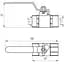 Кран кульовий прямий Q Professional 1/2″ ВВ КР PN40 QP151 - мініатюра 4