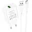 МЗП Borofone BA72A Spring QC3.0 USB to Type-C White - мініатюра 1