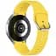 Ремешок для Samsung Galaxy Watch 4 Classic 46mm - желтый ширина крепления 20мм силикон размер L Watchbands OneLine (WB00S4GALAXYONELINE4CLASSIC446) - миниатюра 1