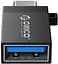 Адаптер для підключення пристроїв Orico Type-C - USB 3.0 Black (CBT-UT01-BK-BP) - мініатюра 5