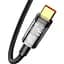 Кабель Baseus Explorer Series Auto Power-Off USB-A to USB-С 1m Black (CATS000201) [95484] - мініатюра 2