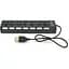 Концентратор Voltronic USB 2.0 to 7xUSB with switches black (YT-H7SHS-B) - мініатюра 1
