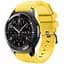 Силиконовый ремешок Watchbands для Samsung Gear S3 Samsung Galaxy Watch 46mm Silver - желтый (WB001YELLOW) - миниатюра 1