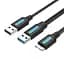 Кабель Vention USB 3.0 A Male to Micro-B Male Cable with USB Power Supply PVC Type 0.5m Black (CQPBD) - миниатюра 1