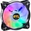 Вентилятор GTL 120 мм Multicolor B1, Black/White (GTL-120LMCB1P ARGB) - мініатюра 1