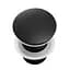 Донний клапан для умивальника Yoka click-clack black з переливом BK.POP-14-ZP-BLK, Чорний матовий - мініатюра 3