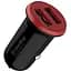 Зарядное устройство ColorWay 2USB AUTO ID 3.4A (17W) red/black (CW-CHA026-BK) - миниатюра 1