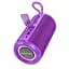 Портативная bluetooth колонка Borofone BR37 TWS с LED подсветкой фиолетовый - миниатюра 3