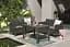Стіл для саду Keter Lyon rattan table пластиковий сірий (8711245143446) - мініатюра 2