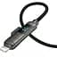 Дата кабель Hoco U152 Fortune 4in1 Type-C to Lightning/Type-C to USB 240W (1.2m) Black - мініатюра 3