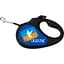 Повідець-рулетка для собак Waudog R-leash Прапор, світловідбиваючий, S, до 15 кг, 5 м, чорний - мініатюра 2