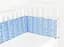 Бортики в детскую кроватку 30x120 BLUE STARFALL, голубой (WeltBed_StarFall_LightBlue_30x120) - миниатюра 2