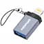 Перехідник Amaya 01UL Lightning Male to USB Female USB3.0 Grey - мініатюра 1