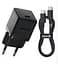 Мережевий адаптер Baseus Palm Fast Charger 1C 20 W + Cable Type-C to Type-C P10111602113-01 Чорний - мініатюра 1