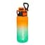 Пляшка для води 2501-SPOrange-Turquoise з поильником та кнопкою, 800 мл - мініатюра 1