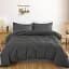 Наволочка MirSon Satin Light Pro 10-005 Dark Gray 70х70 см (2200010170900) - миниатюра 2