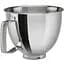 Чаша KitchenAid 5KSM35SSFP з нержавіючої сталі, полірована, з ручкою 3.3 л (5KSM35SSFP) - мініатюра 1