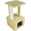 Царапка для кошек Lucky Pet дом Грот Люкс 33x33x67 см бежевая - миниатюра 1