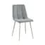 Стілець TED Grey Light Grey Velvet - мініатюра 1