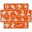 Набор трафаретов для биотату Змеи Fresh Tattoo snakes_5x5_18_1, 5х5 см 18 простых трафаретов - миниатюра 1