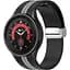Браслет Cls-line для Samsung Galaxy Watch 4 - черно-серый ширина крепления 20мм силикон Watchbands (W16-5WB20235651) - миниатюра 1