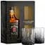 Виски Jim Beam Black Extra Aged Kentucky Staright Bourbon Whiskey, 43%, 0,7 л + 2 стакана - миниатюра 1