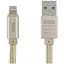 Кабель Toto TKG-27 Metal Braided Flat USB cable Lightning 1m Gold - миниатюра 1
