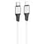 Дата кабель Hoco X86 Spear Type-C to Lightning 20W (1m) White - мініатюра 1
