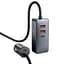 Автомобільний зарядний пристрій Baseus Share Together PPS multi-port Fast charging car charger with cord 120W 2U+2C CCBT-A0G Grey - мініатюра 3
