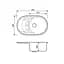 Кухонная мойка Adamant Shell 770x495x200 Sand сахара 242223, Sand - миниатюра 2