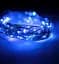 Світлодіодна гірлянда нитка крапля роси 4.5 м 50led батарейки Blue - мініатюра 2