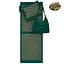 Килимок акупунктурний 4FIZJO Eco Mat Аплікатор Кузнєцова з подушкою 130 x 50 см Navy Green/Gold 4FJ0290 (P-5907739313614) - мініатюра 1
